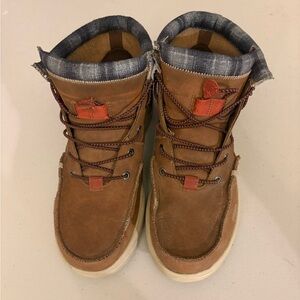 Hey Dude Bradley Classic Boots Men’s 11 Cognac Brown – Lightly Worn